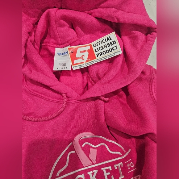 Snap on Tools Limited Edition Bold pink Gildan sweatshirt hoodie, sz Medium New - Picture 4 of 5
